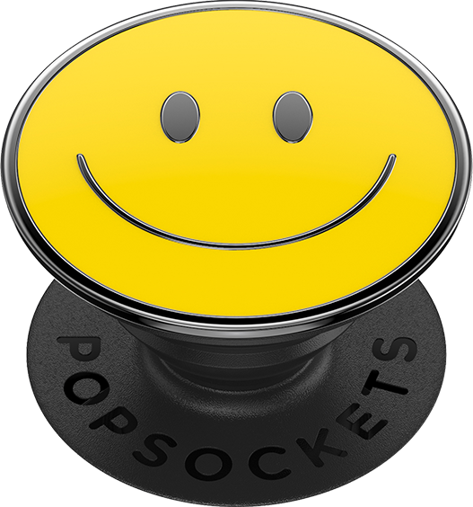 PopSocket PopGrip Enamel Be Happy - Yellow